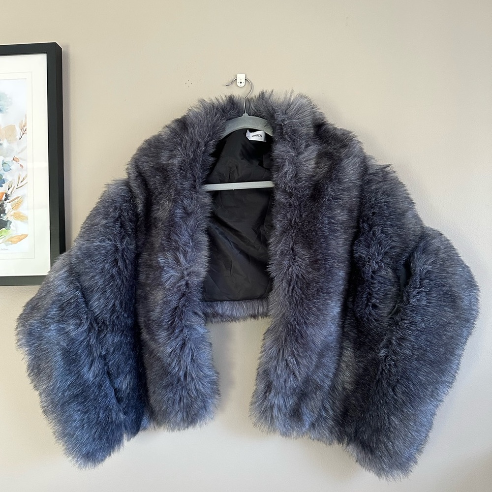 Faux Fur Shawl